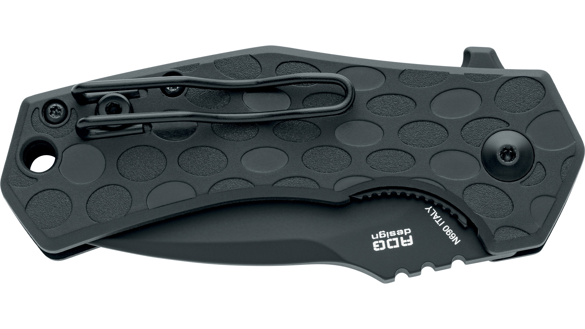 knife.bg-Компактен сгъваем нож Fox Knives ITALICO OD с черна дръжка от FRN - стомана N690Co-1 джобен нож fox