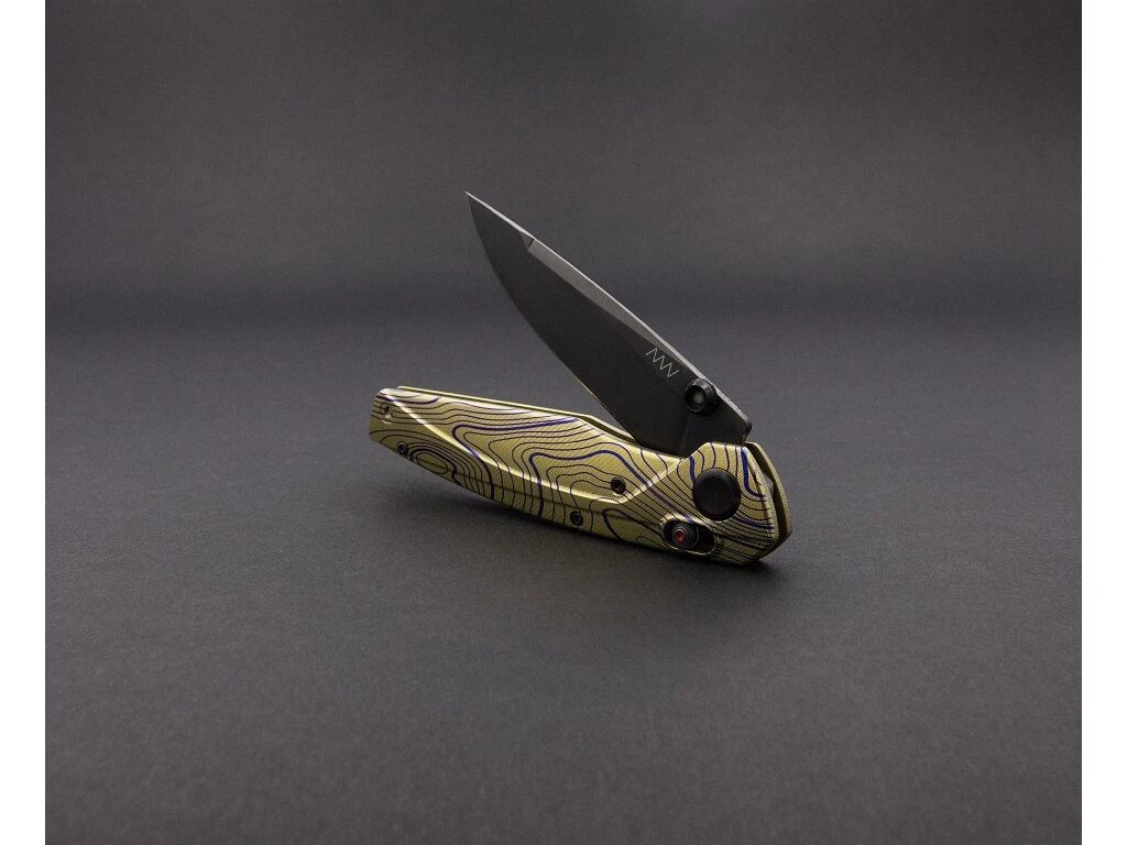 knife.bg-Сгъваем нож ANV A100 AL- ELMAX стомана с DLC покритие, титаниева дръжка -6 сгъваем нож anv
