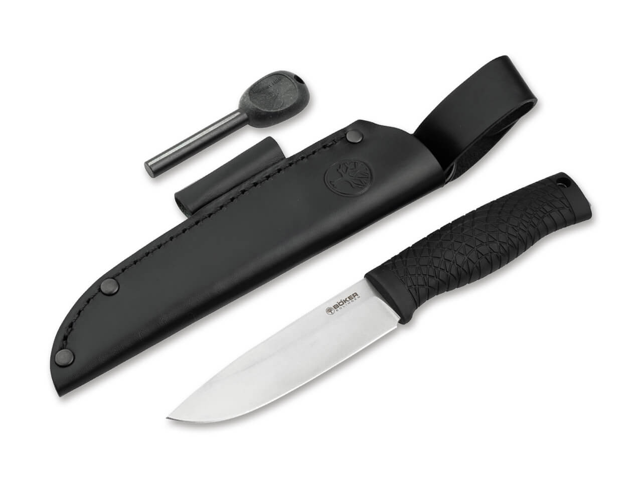 knife.bg-Boker Manufaktur Solingen Bronco Туристически нож с фиксирано острие от CPM-3V стомана и кожена кания 3 Туристически нож Boker Manufaktur Solingen Bronco