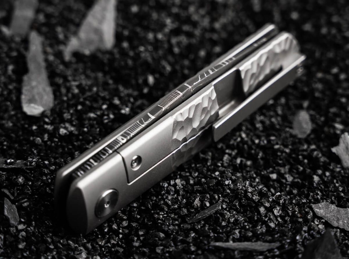 knife.bg-Boker Solingen BRLW Meteorite Damast Луксозен джобен нож от дамаска стомана и титан-2 сгъваем джобен нож boker solingen