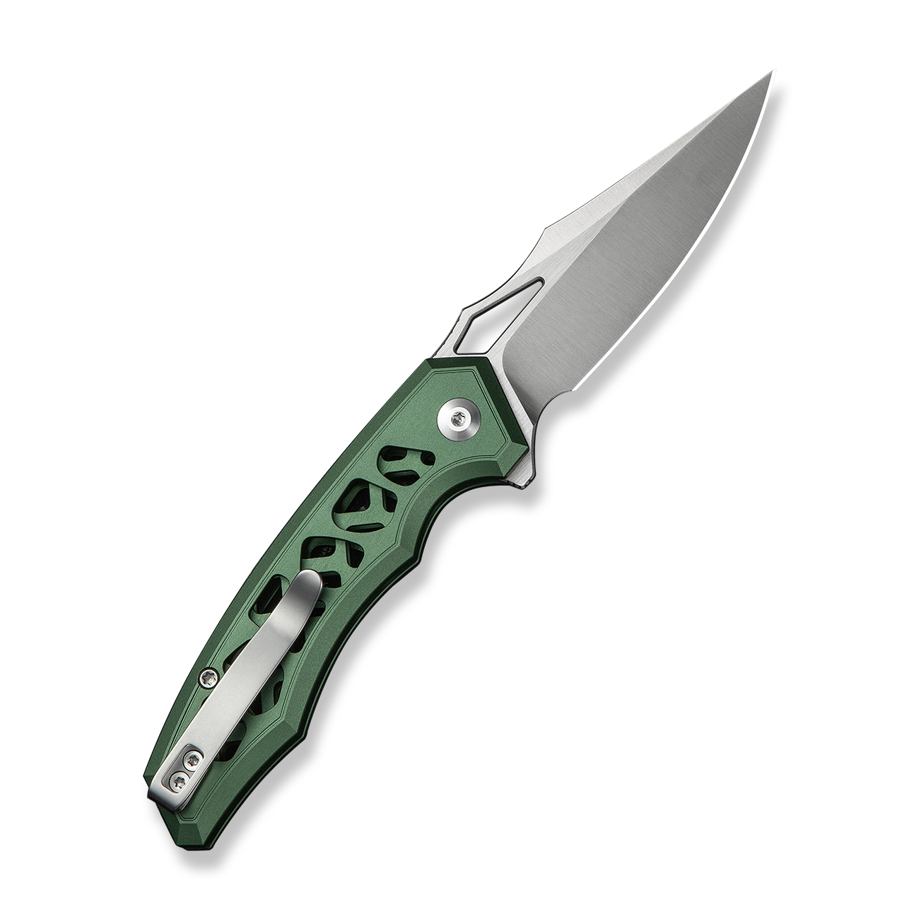 knife.bg-CIVIVI Anaaki Aluminum Green Сгъваем джобен нож Nitro-V стомана, алуминиева дръжка 2 сгъваем нож civivi Anaaki зелен