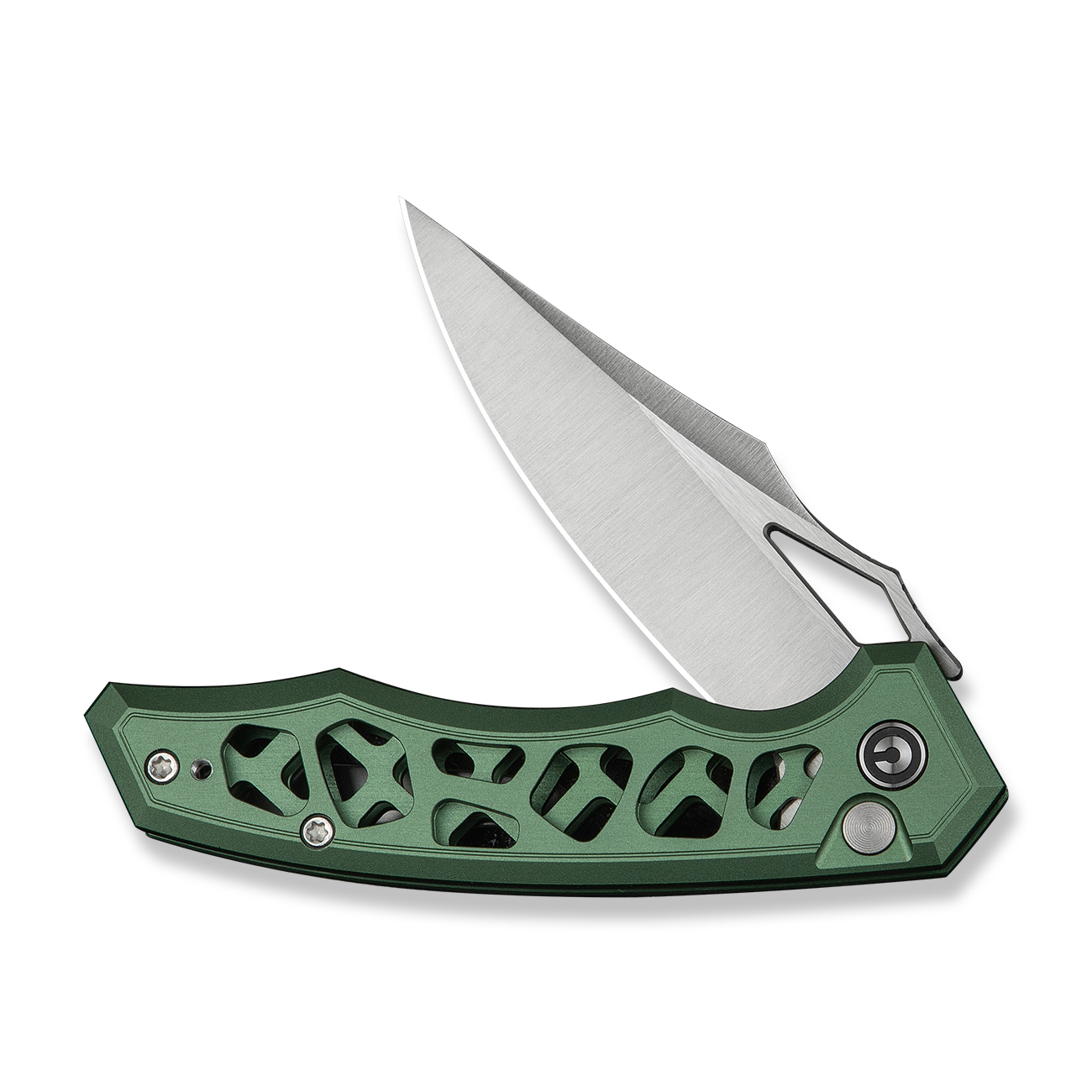knife.bg-CIVIVI Anaaki Aluminum Green Сгъваем джобен нож Nitro-V стомана, алуминиева дръжка 3 сгъваем нож civivi Anaaki зелен