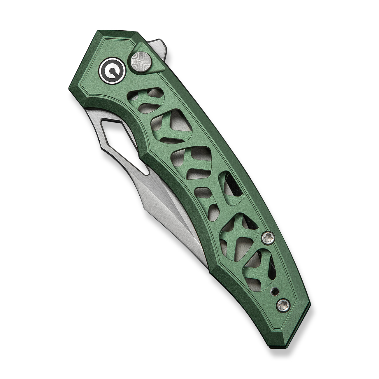 knife.bg-CIVIVI Anaaki Aluminum Green Сгъваем джобен нож Nitro-V стомана, алуминиева дръжка 4 сгъваем нож civivi Anaaki зелен