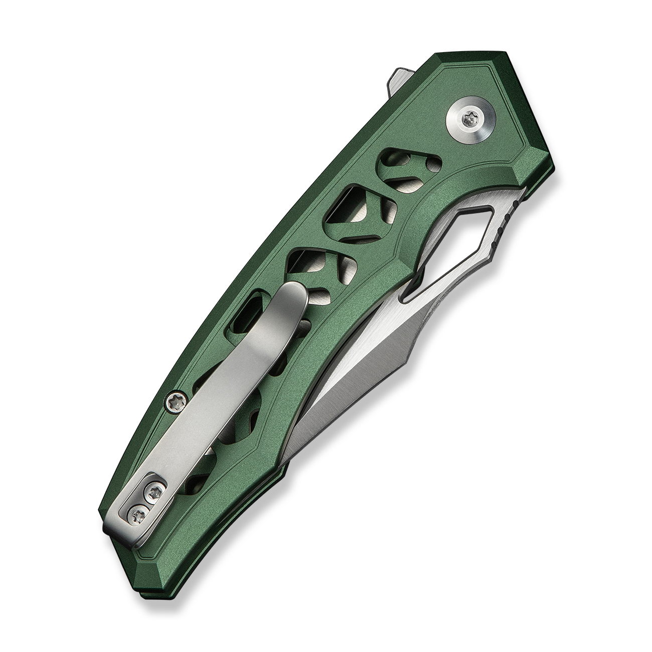 knife.bg-CIVIVI Anaaki Aluminum Green Сгъваем джобен нож Nitro-V стомана, алуминиева дръжка 5 сгъваем нож civivi Anaaki зелен