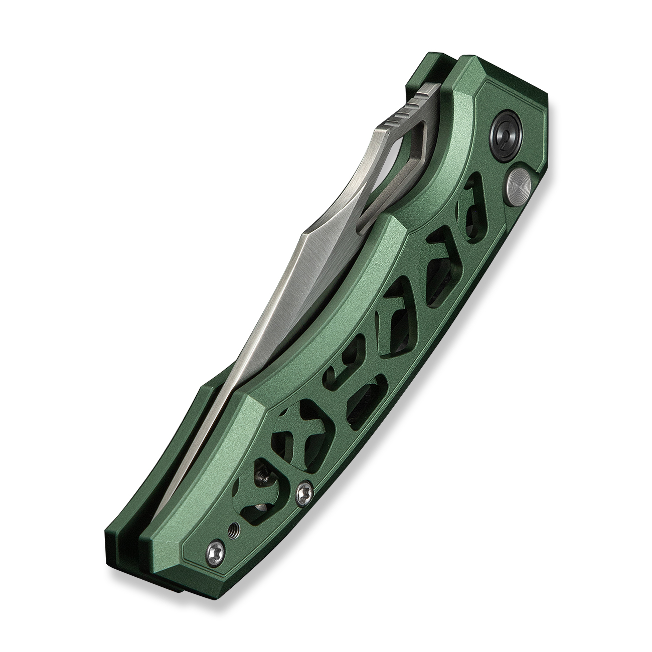 knife.bg-CIVIVI Anaaki Aluminum Green Сгъваем джобен нож Nitro-V стомана, алуминиева дръжка 6 сгъваем нож civivi Anaaki зелен