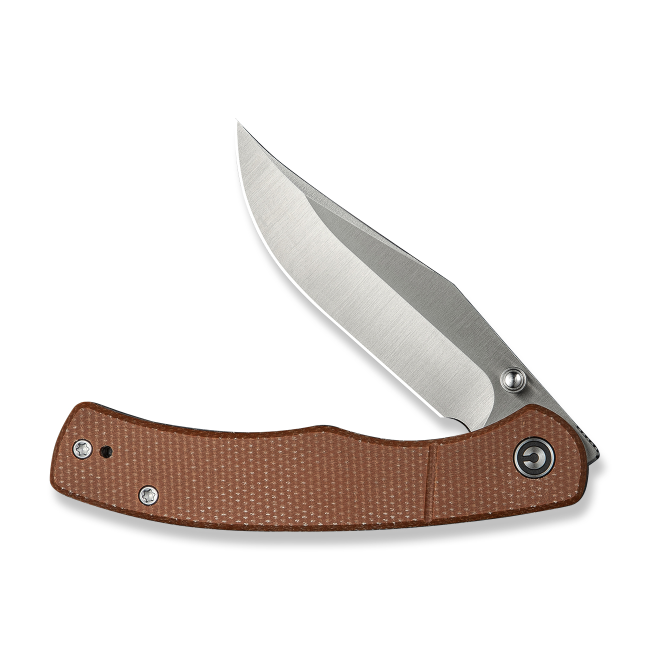 knife.bg-CIVIVI Clingman Brown Micarta Сгъваем джобен нож с Nitro-V стомана и Front Flipper 3 джобен нож civivi canva nitro-v