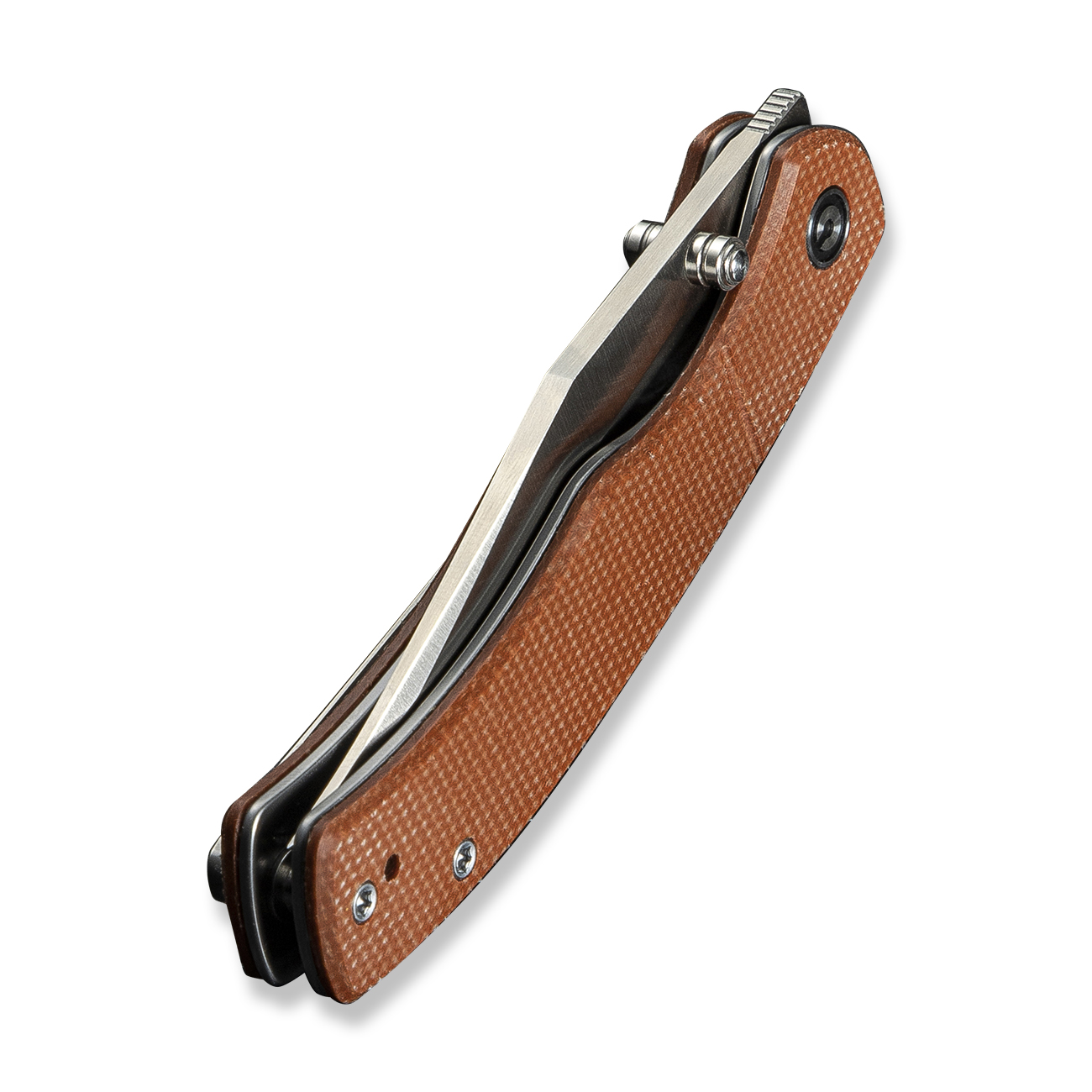 knife.bg-CIVIVI Clingman Brown Micarta Сгъваем джобен нож с Nitro-V стомана и Front Flipper 6 джобен нож civivi canva nitro-v