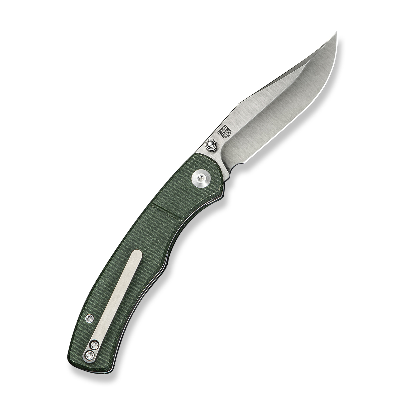 knife.bg-CIVIVI Clingman Green Canvas Micarta Сгъваем Джобен Нож с Nitro-V Стомана и Фронтален Флипер 2 джобен нож civivi canvas зелен