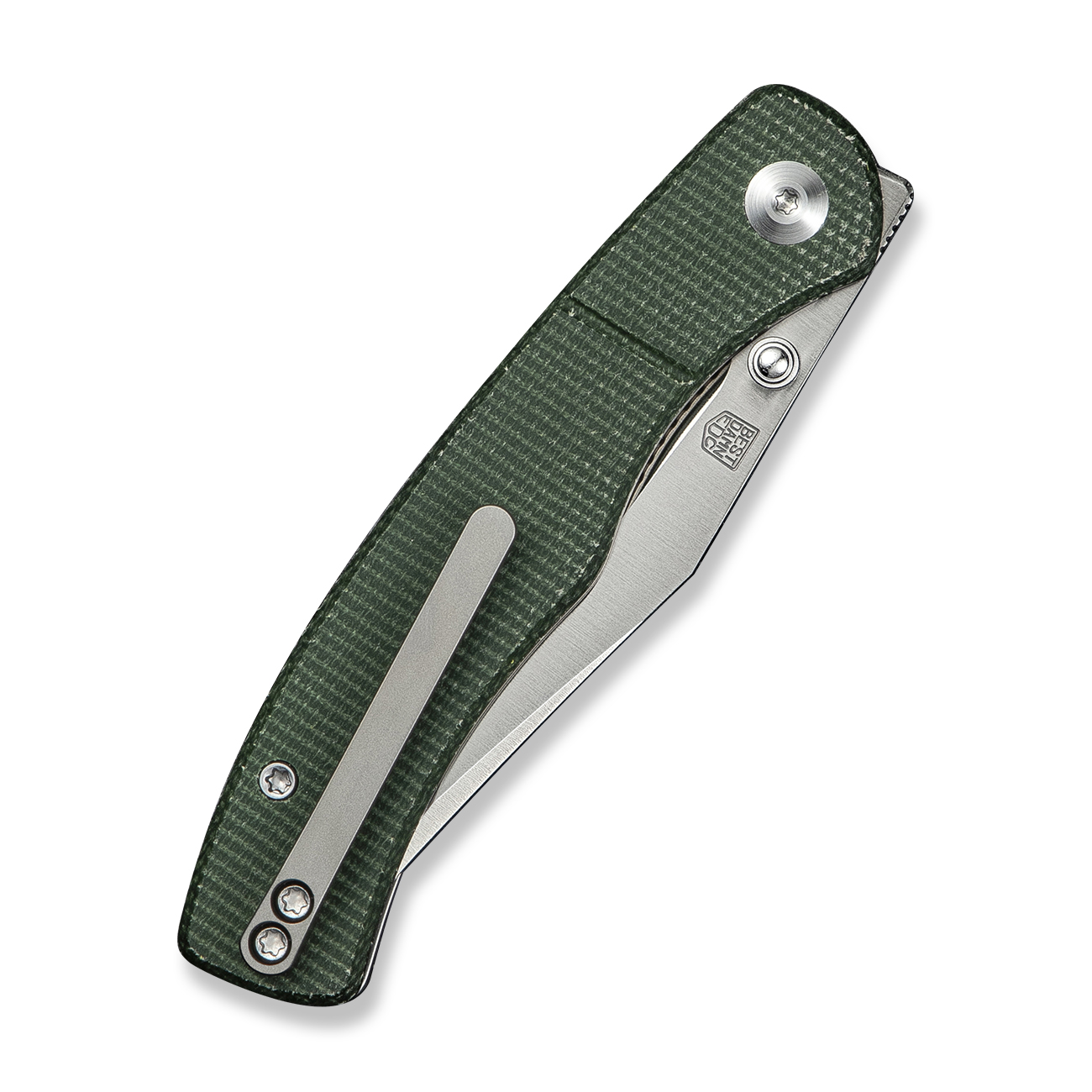knife.bg-CIVIVI Clingman Green Canvas Micarta Сгъваем Джобен Нож с Nitro-V Стомана и Фронтален Флипер 5 джобен нож civivi canvas зелен
