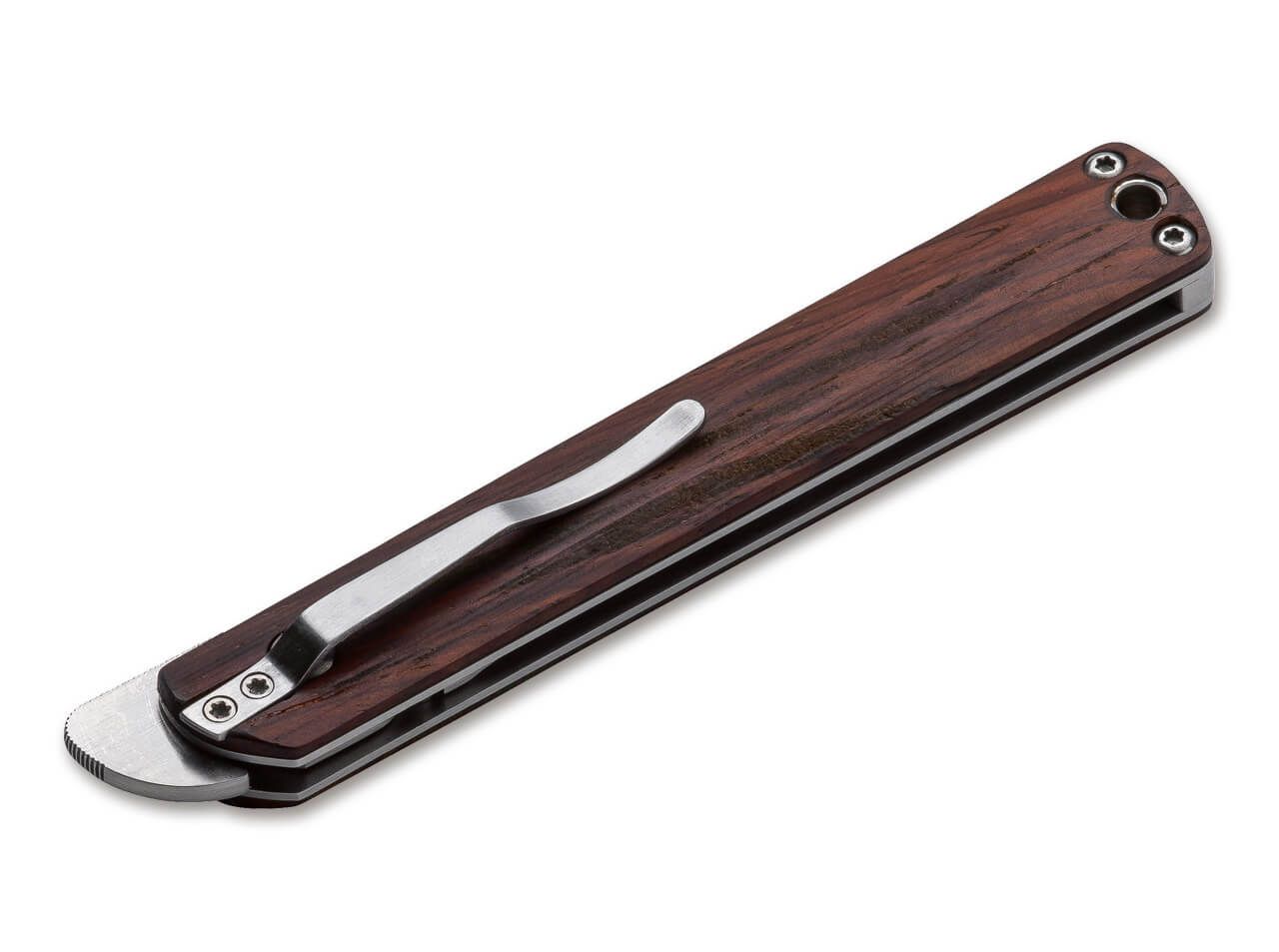 knife.bg-Джобен нож Boker Plus Wasabi Cocobolo - Елегантен джентълменски нож с 440C стомана и Cocobolo дърво 2
