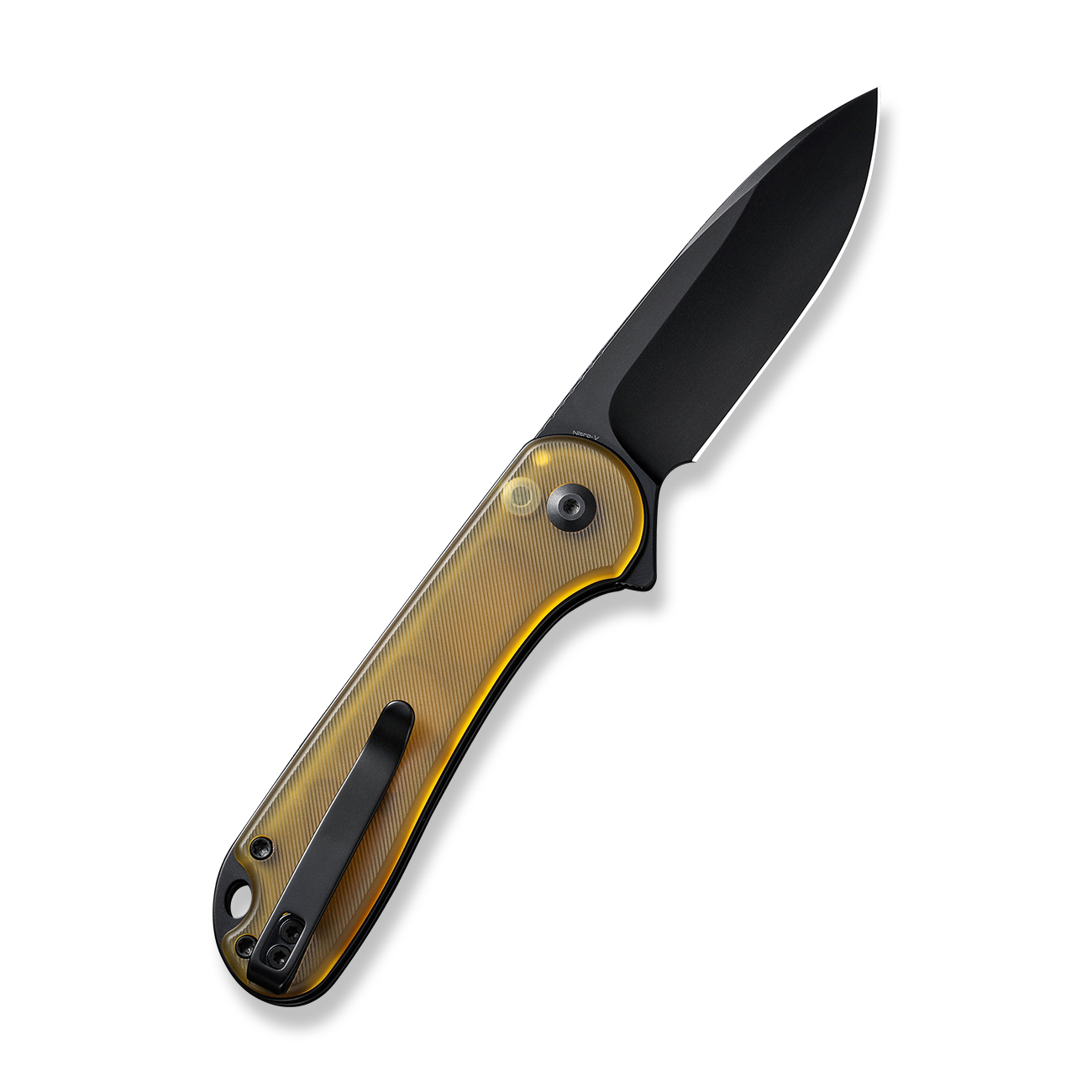 knife.bg-Джобен нож CIVIVI Elementum II Ultem Amber amp Black Nitro-V стомана, Button Lock, Drop Point острие-1 сгъваем нож civivi с дръжка от смола