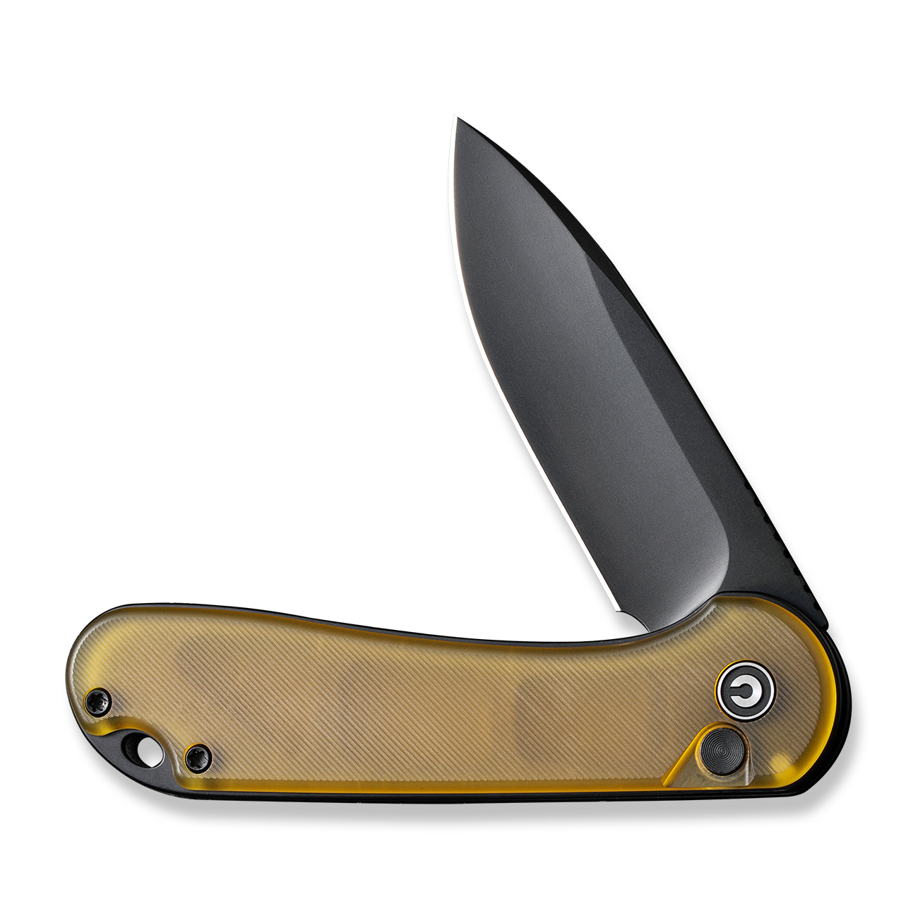 knife.bg-Джобен нож CIVIVI Elementum II Ultem Amber amp Black Nitro-V стомана, Button Lock, Drop Point острие-3 сгъваем нож civivi с дръжка от смола