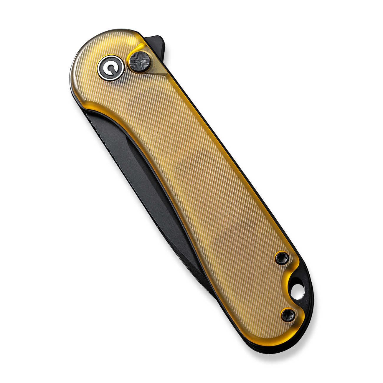 knife.bg-Джобен нож CIVIVI Elementum II Ultem Amber amp Black Nitro-V стомана, Button Lock, Drop Point острие-4 сгъваем нож civivi с дръжка от смола
