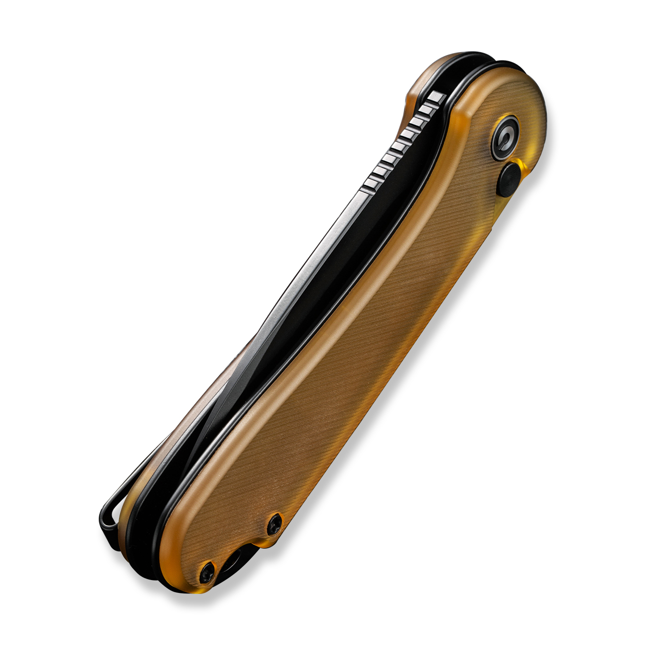 knife.bg-Джобен нож CIVIVI Elementum II Ultem Amber amp Black Nitro-V стомана, Button Lock, Drop Point острие-6 сгъваем нож civivi с дръжка от смола