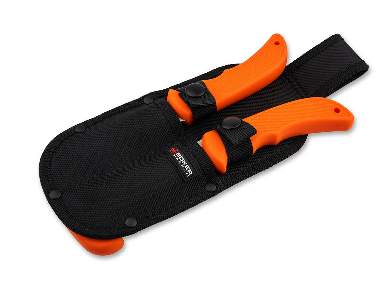 knife.bg-Комплект туристически ножове Boker Magnum HL Game Set - Фиксирани остриета от 440C стомана с TPR дръжки-1 Комплект туристически ножове Boker - Фиксирани остриета от 440C стомана с TPR дръжки