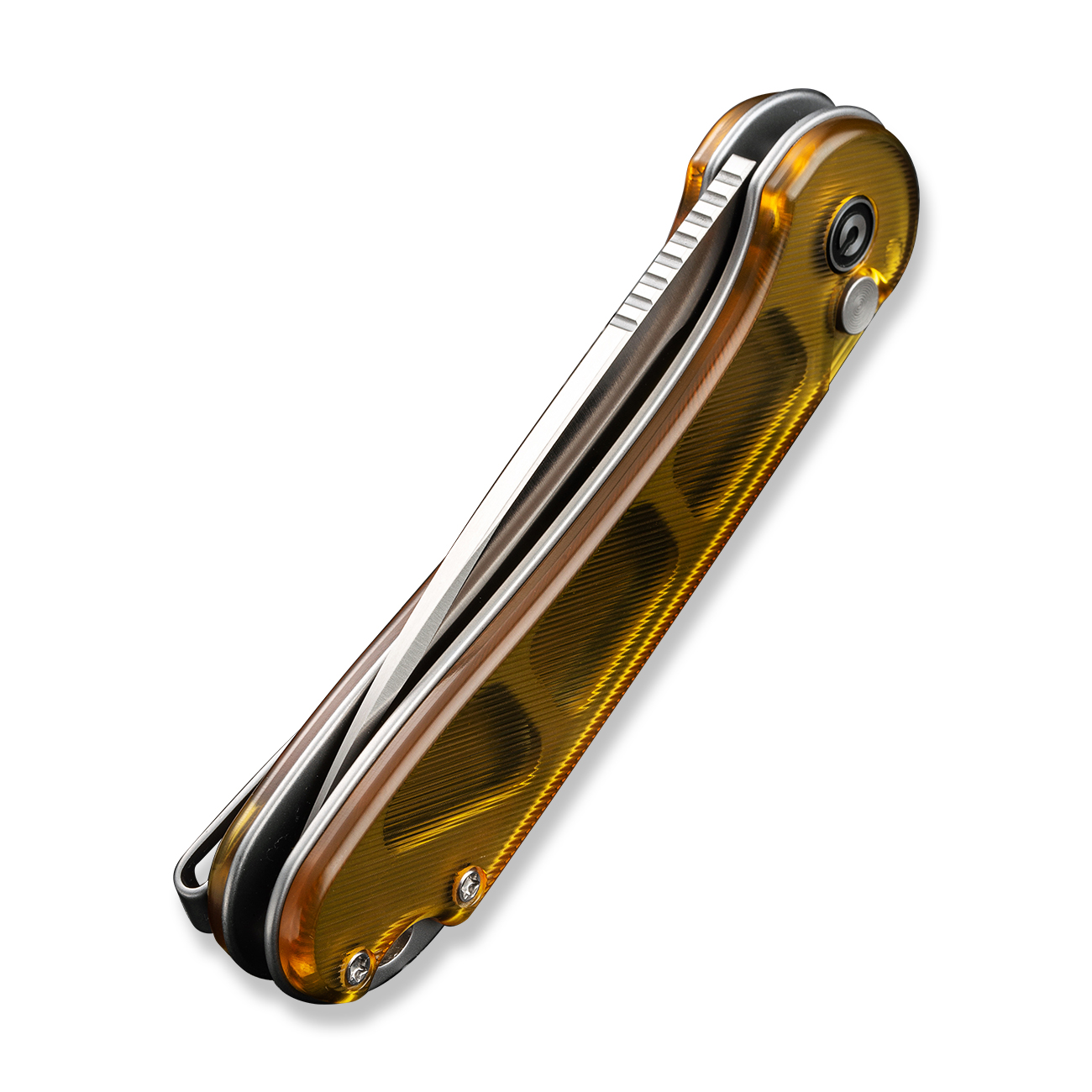 knife.bg-Сгъваем джобен нож CIVIVI Button Lock Elementum II Polished Ultem - Nitro-V стомана, Заключване с бутон-7