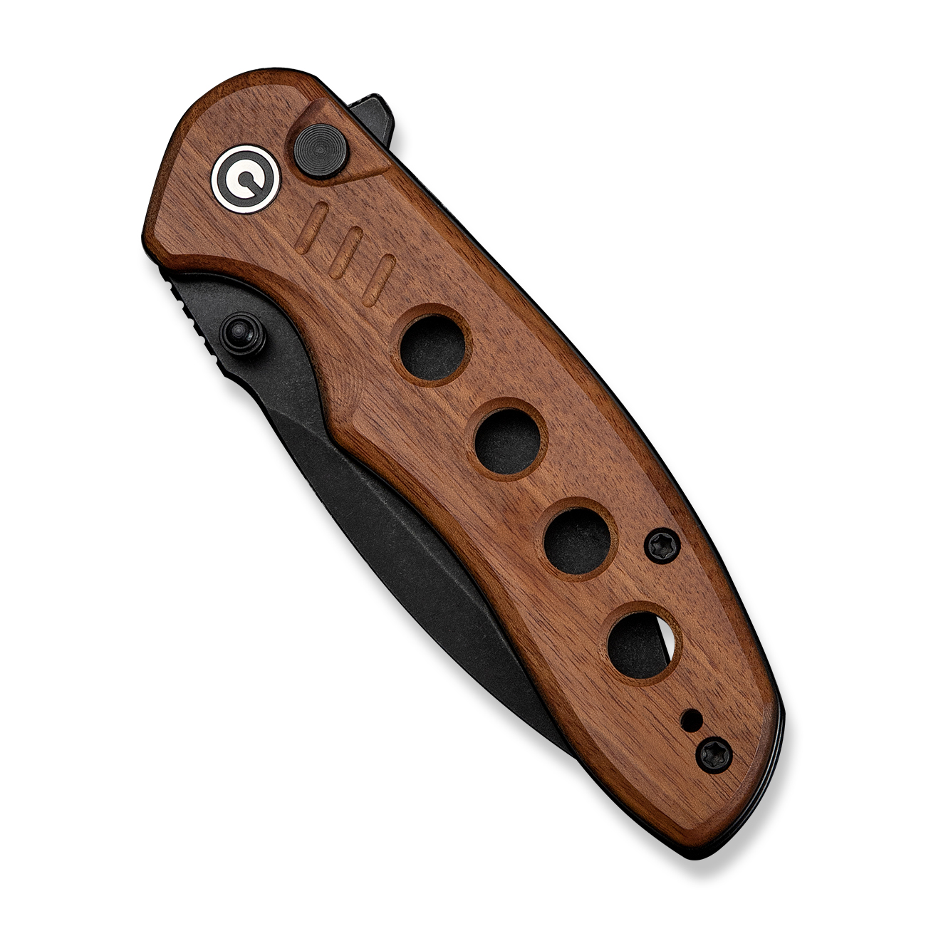 knife.bg-Сгъваем джобен нож CIVIVI Triptych Guibourtia Wood - 14C28N стомана и дървена дръжка-3 Сгъваем джобен нож CIVIVI - стомана и дървена дръжка