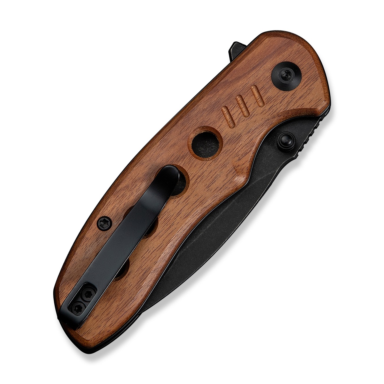 knife.bg-Сгъваем джобен нож CIVIVI Triptych Guibourtia Wood - 14C28N стомана и дървена дръжка-4 Сгъваем джобен нож CIVIVI - стомана и дървена дръжка