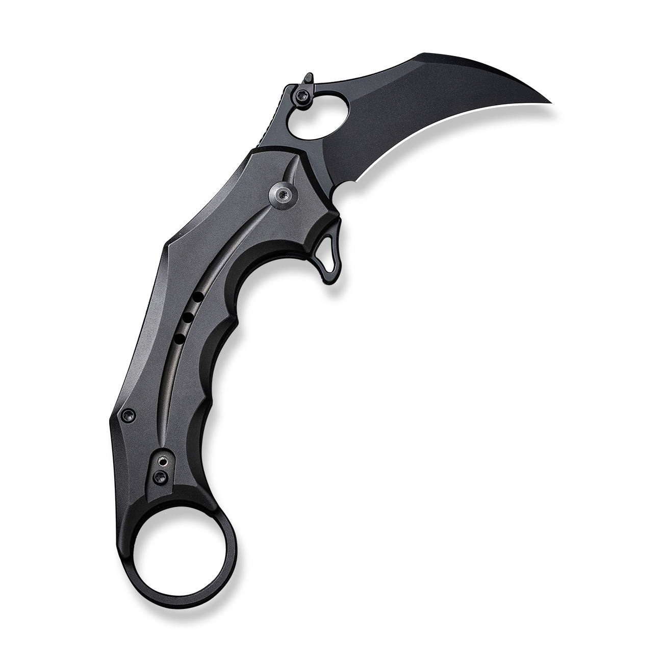 knife.bg-Сгъваем нож CIVIVI Incisor II Black Aluminum - Nitro-V стомана, Карамбит острие, Бутоново заключване-1 сгъваем нож карамабит civivi
