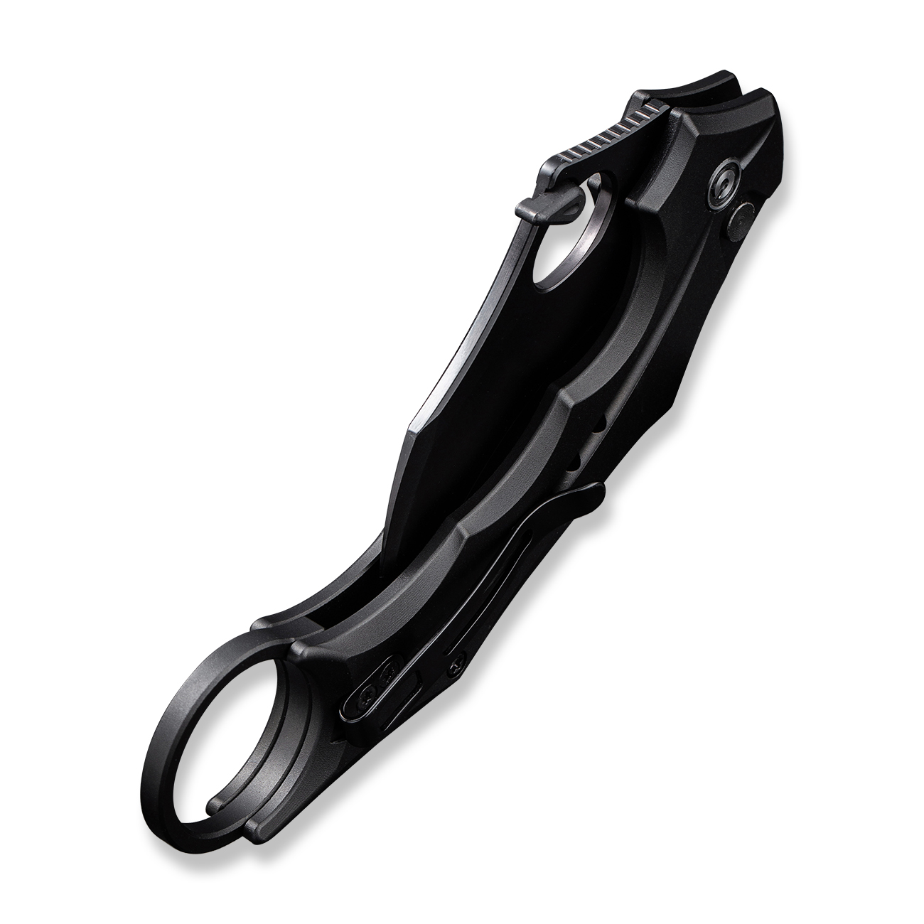 knife.bg-Сгъваем нож CIVIVI Incisor II Black Aluminum - Nitro-V стомана, Карамбит острие, Бутоново заключване-5 сгъваем нож карамабит civivi с черно острие
