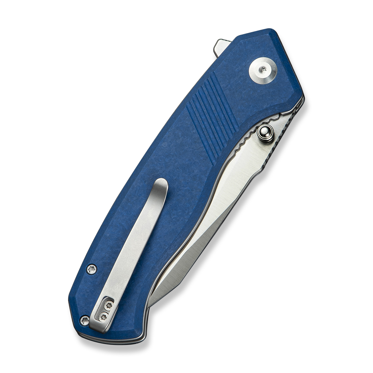 knife.bg-Сгъваем нож CIVIVI Placoid Blue Shredded G10 14C28N острие, Liner Lock заключване-4 джобен нож civivi