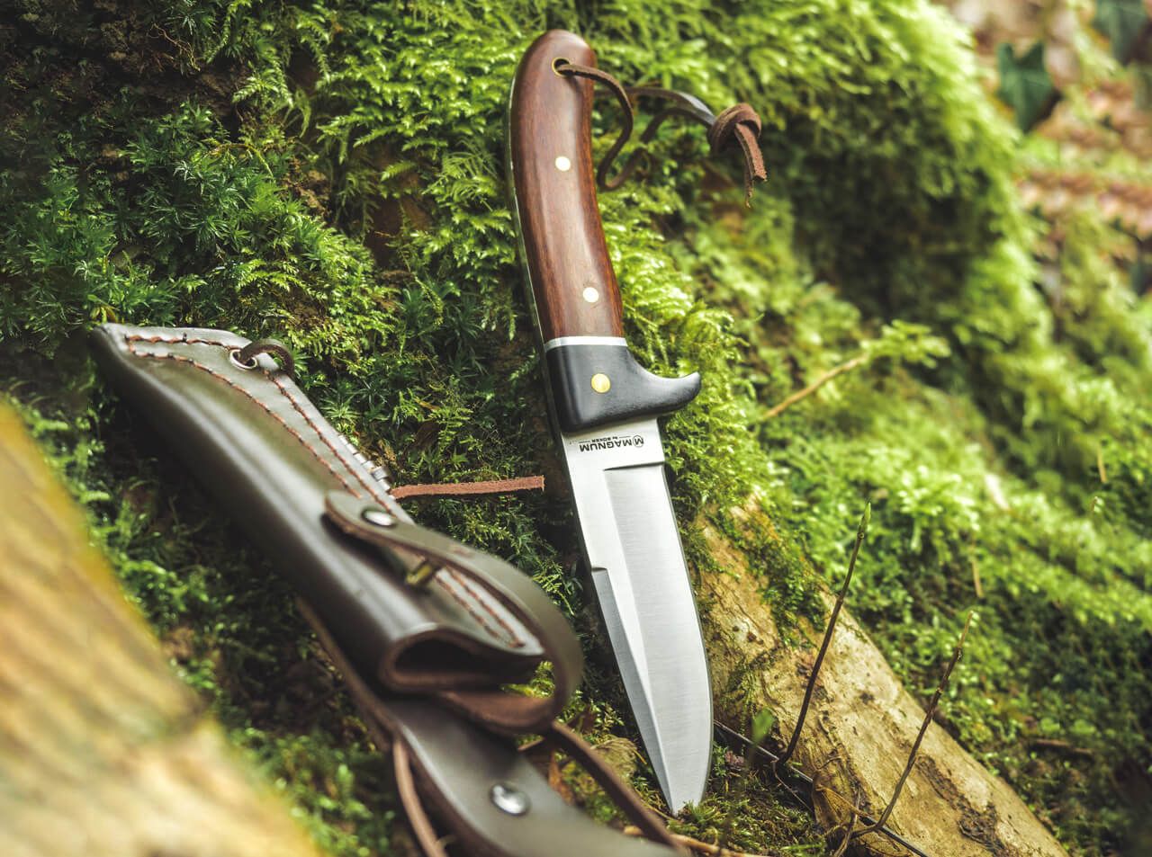 knife.bg-Туристически нож Boker Magnum Elk Hunter Special с фиксирано острие и кожена кания 3 Туристически нож Boker Magnum Elk Hunter Special