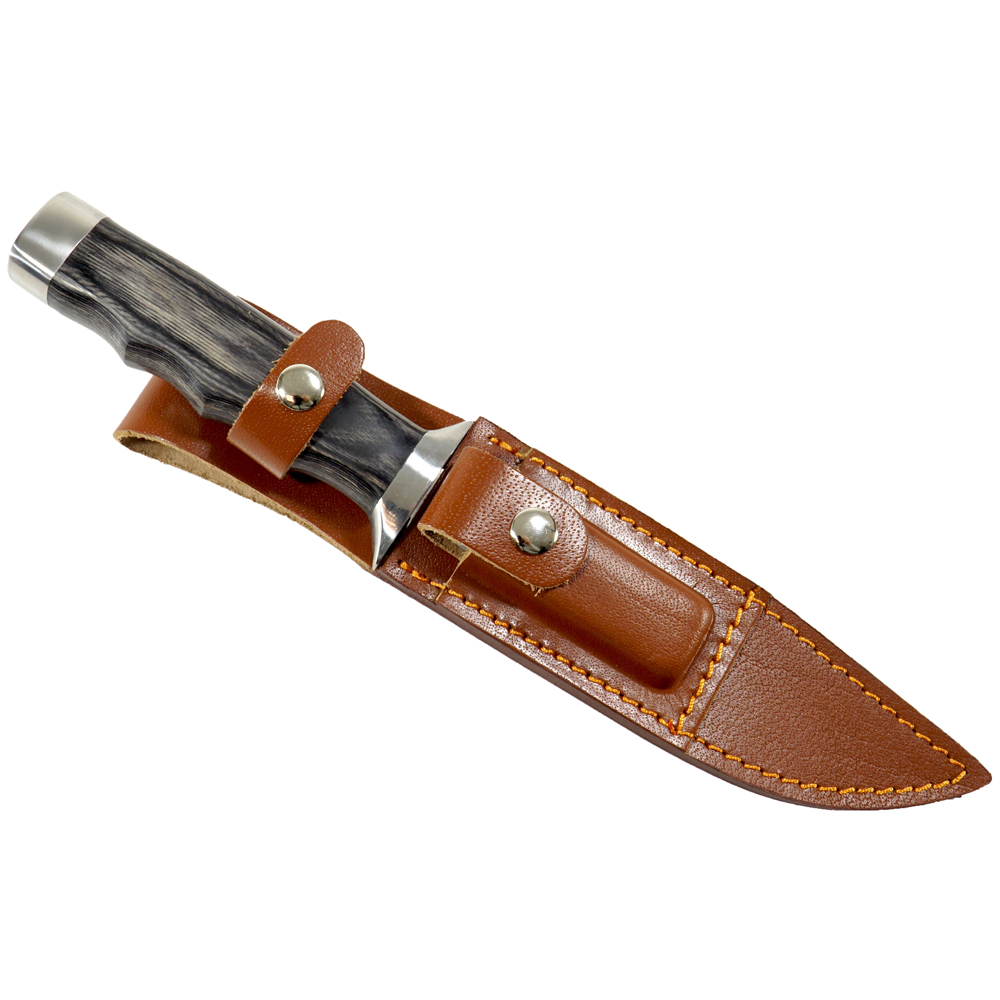 knife.bg-Туристически Нож Boker Magnum Jungle Devil - Bowie Острие, 440A Стомана, Кания от Кожа 2