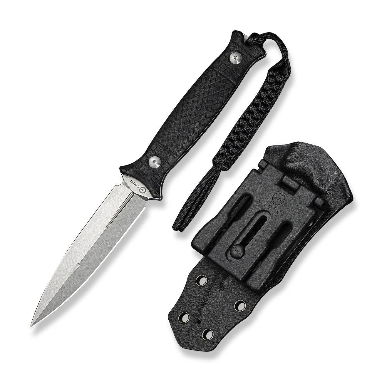 knife.bg-Туристически Нож CIVIVI Perfrico Black G10 - 14C28N, Kydex Кания, Боб Терзуола Дизайн. 2