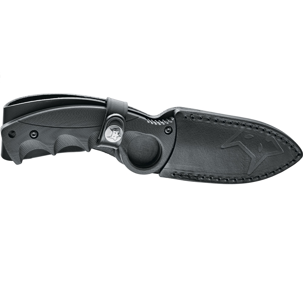 knife.bg-Туристически нож Fox Knives Alaskan Hunter - Becut стомана, G10 дръжка, кожена кания-1 фиксиран нож с калъф fox