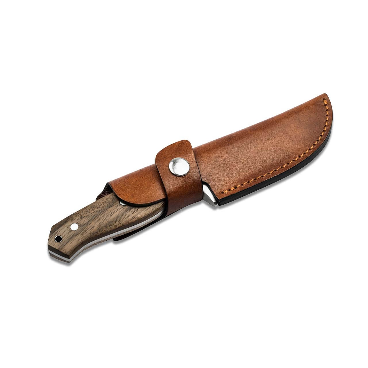 knife.bg-Туристически нож с фиксирано острие Boker Magnum Walnut Drop - 440A стомана и орехова дръжка 3 туристически нож Boker Magnum с дървена дръжка