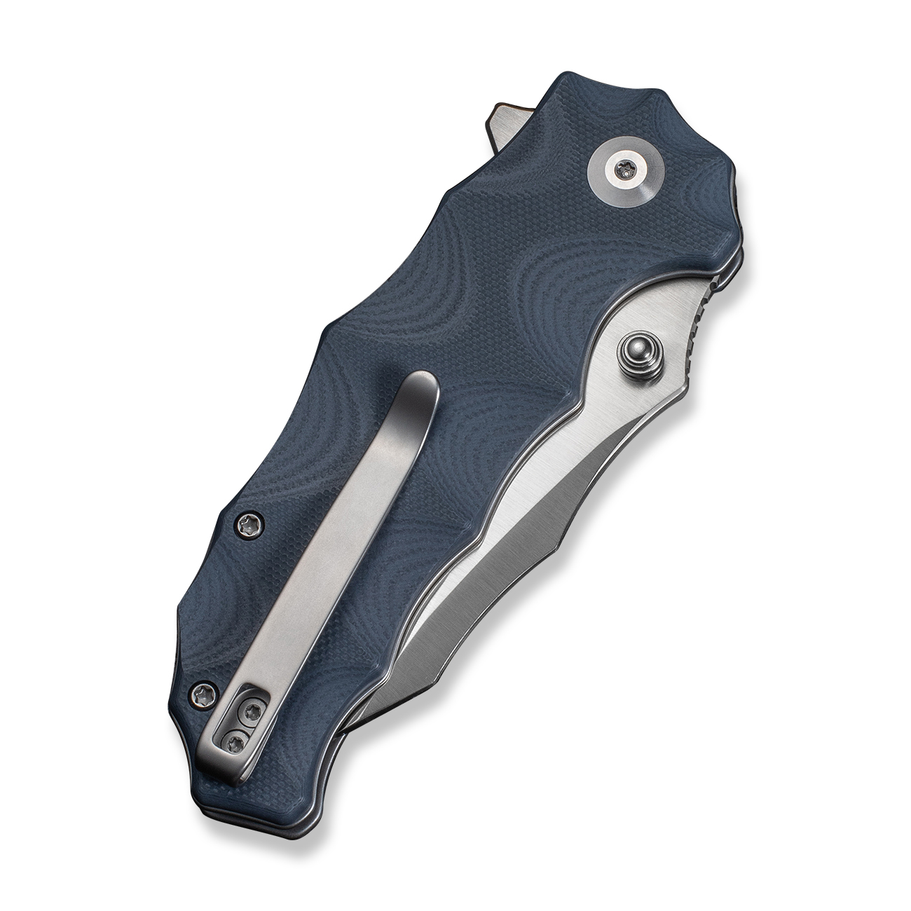 knife.bg-Джобен Нож CIVIVI Natterjack Neutral Blue G10 - 14C28N, Button Lock, Clip Point-5 сгъваем нож civivi флипер отваряне