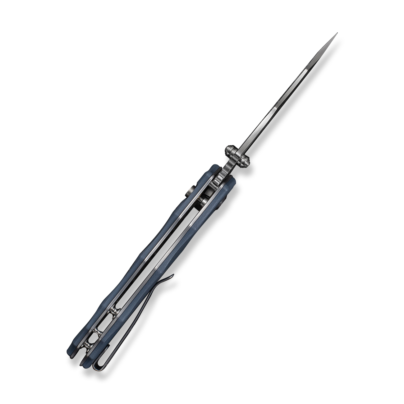 knife.bg-Джобен Нож CIVIVI Natterjack Neutral Blue G10 - 14C28N, Button Lock, Clip Point-7 сгъваем нож civivi флипер отваряне
