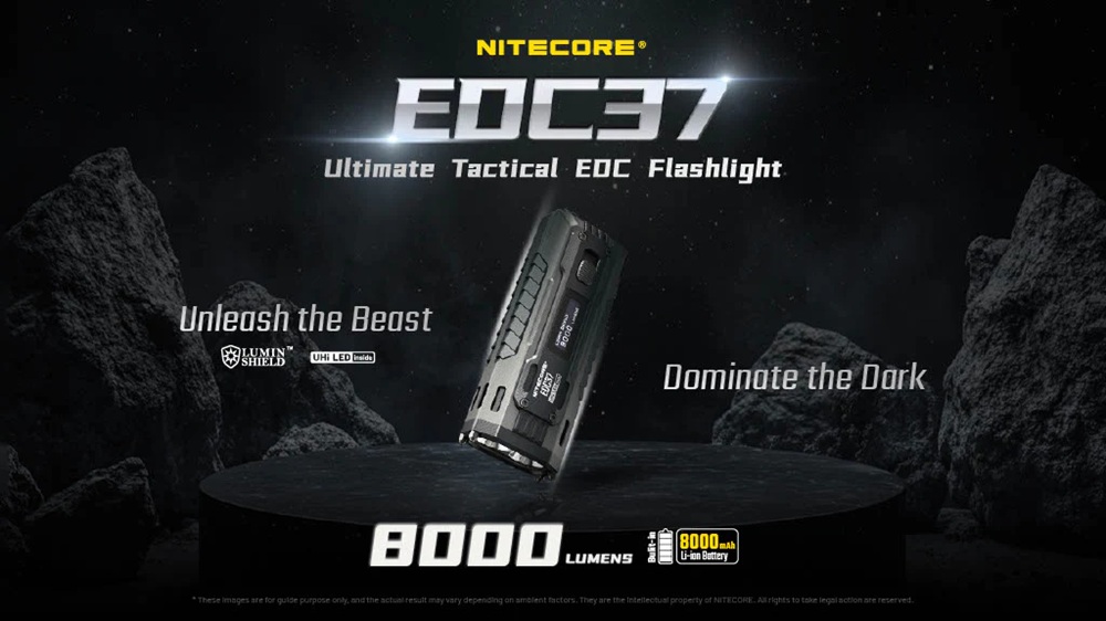 knife.bg-Тактически LED фенер Nitecore EDC37 8000lm - за професионална употреба с лъч 420 метра-1 knife.bg-Тактически LED фенер Nitecore EDC37 8000lm - за професионална употреба с лъч 420 метра-
