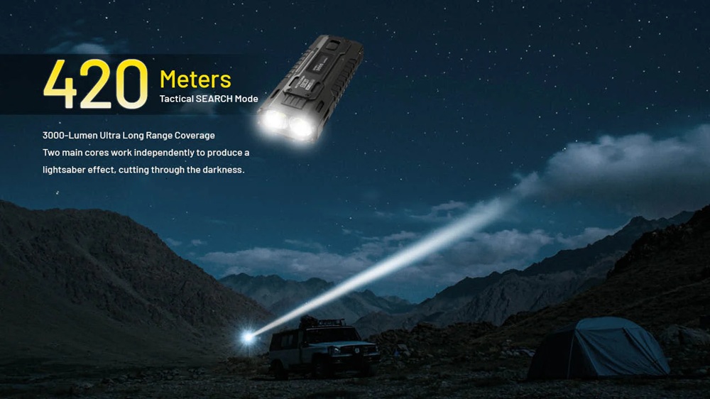 knife.bg-Тактически LED фенер Nitecore EDC37 8000lm - за професионална употреба с лъч 420 метра-4 knife.bg-Тактически LED фенер Nitecore EDC37 8000lm - за професионална употреба с лъч 420 метра-