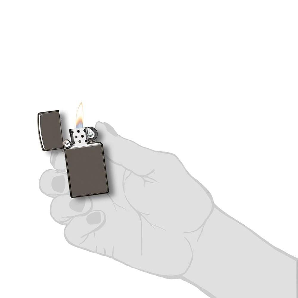 knife.bg-Запалка Zippo 20492 Black Ice, Slim-3 Запалка Zippo 20492 Black Ice, Slim