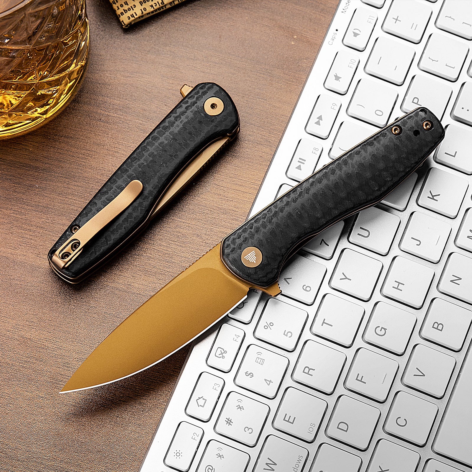 Knife.bg-EDC сгъваем нож TRIVISA Hummingbird- 14C28N Carbon Fiber G10-5 джобен сгъваем нож TRIVISA Hummingbird с карбонова дръжка
