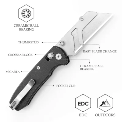 Сгъваем нож TRIVISA Puppy BM Micarta Crossbar Lock
