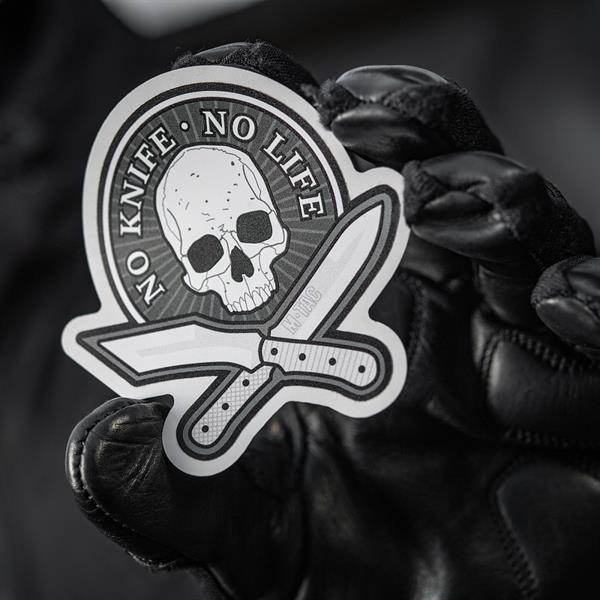 Knife.bg-Светлоотразяващ тактически стикер M-Tac - No Knife-No Life-1 Светлоотразяващ тактически стикер M-Tac - No Knife-No Life