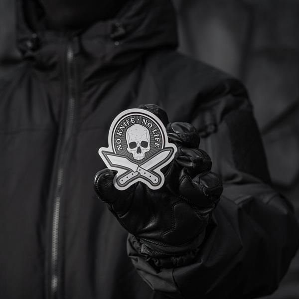 Knife.bg-Светлоотразяващ тактически стикер M-Tac - No Knife-No Life-5