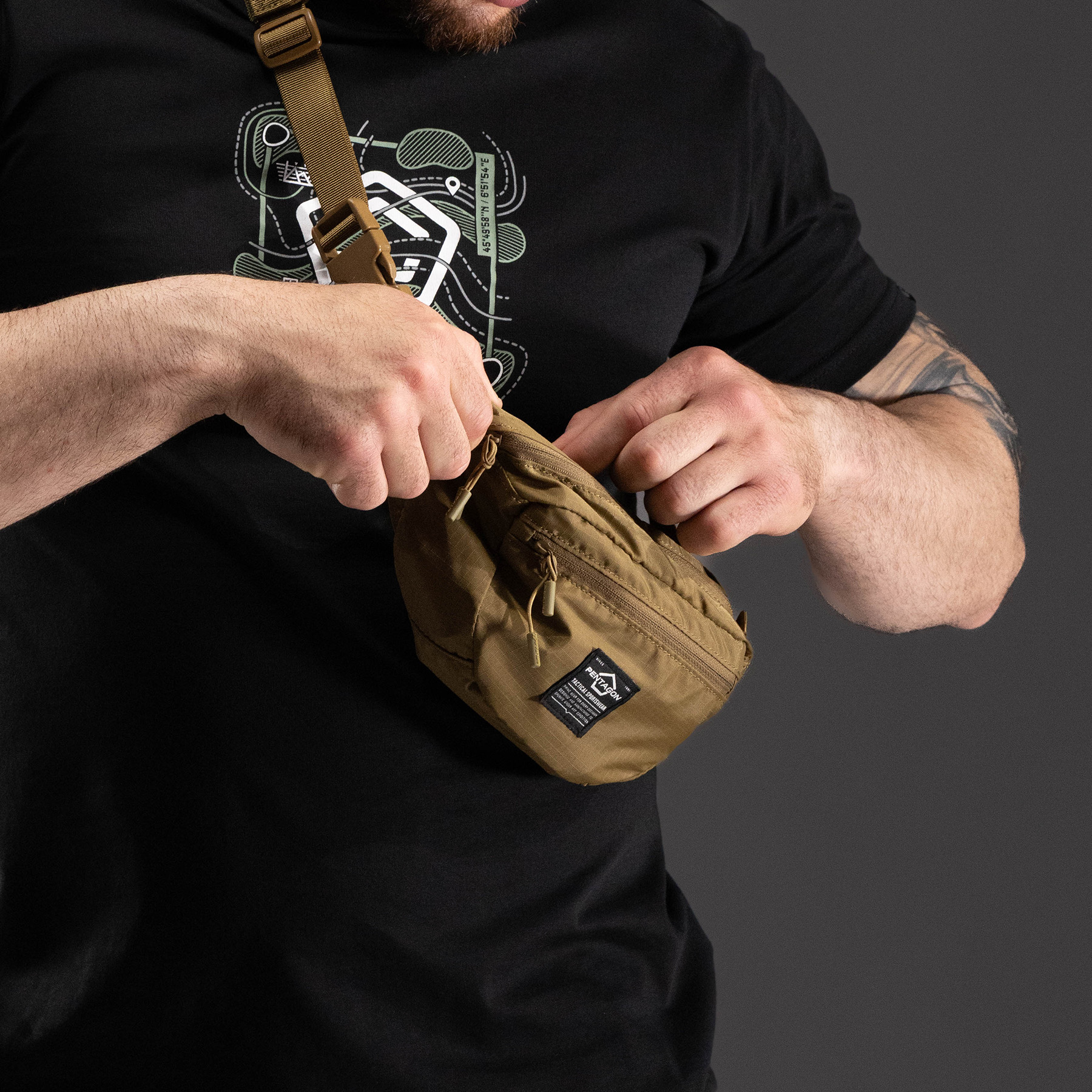 Knife.bg-Тактическа чанта за кръст Pentagon - Minor Travel Pouch-1