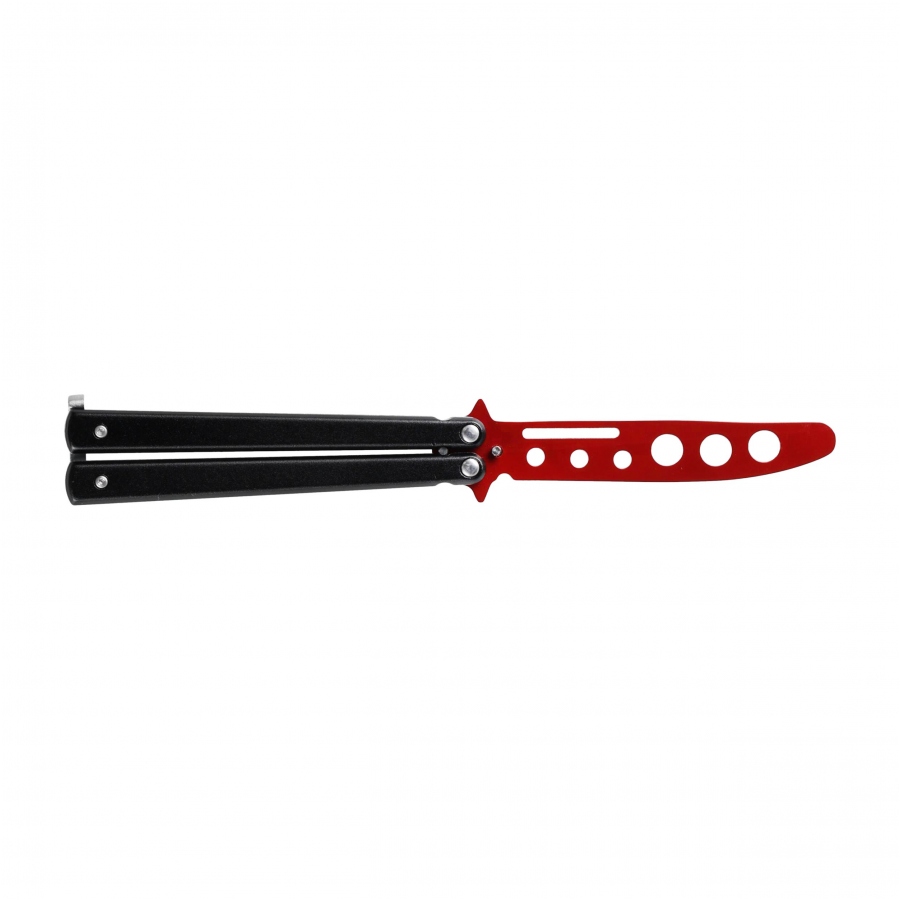Knife.bg-Тренировъчен нож пеперуда Joker - JKR830 Червено-черен-1 Тренировъчен нож пеперуда Joker - JKR830 Червено-черен