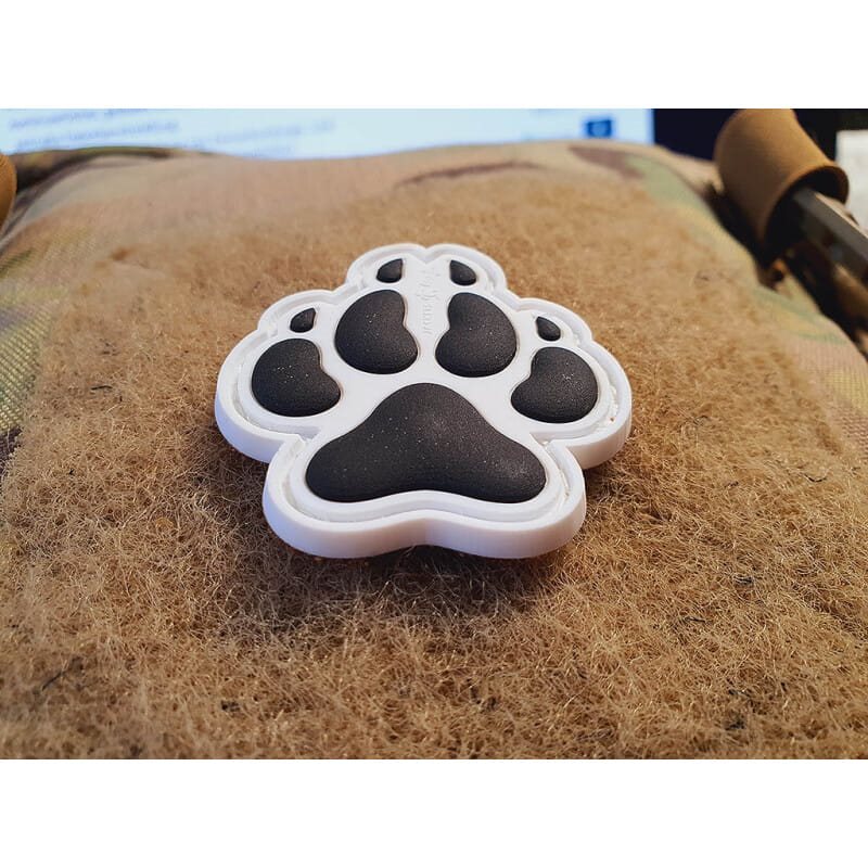 Knife.bg-Велкро нашивка Jackets To Go K9 Dog Paw Ranger White-1