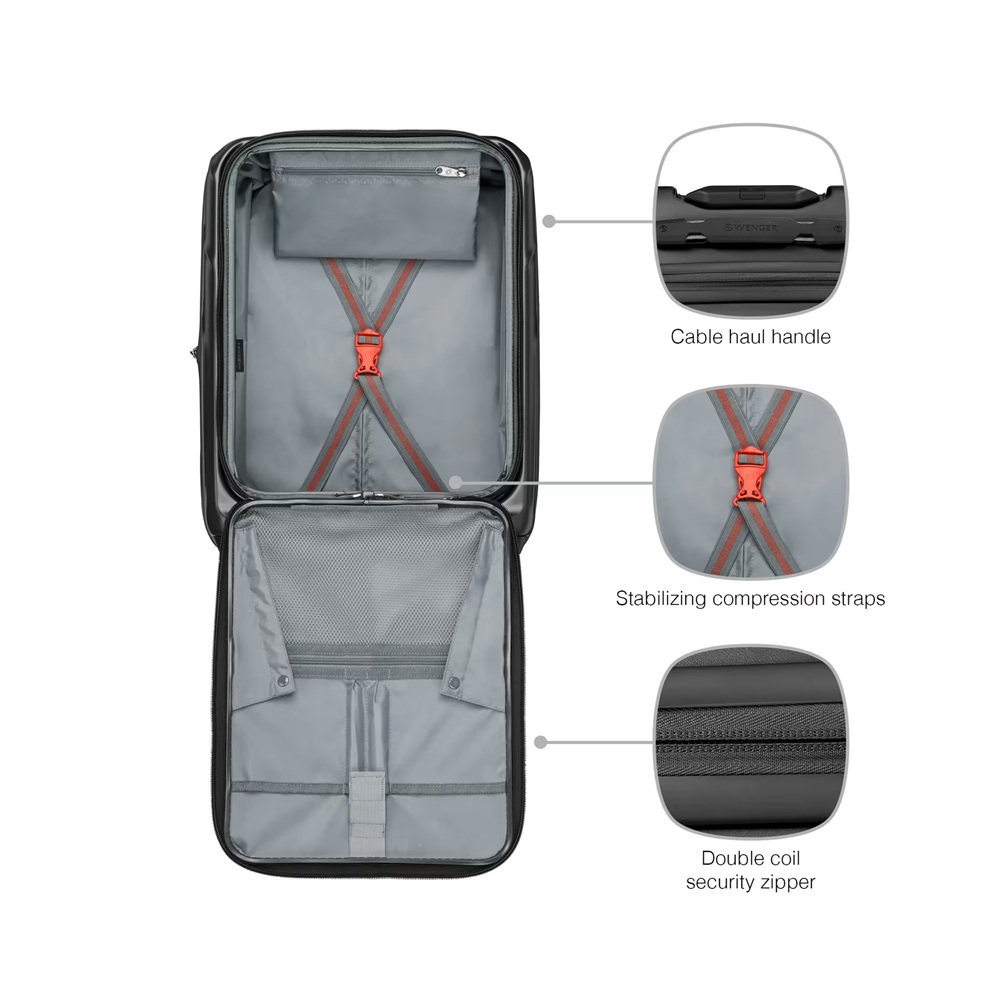 Куфар Wenger Amplix Carry-On 36 литра черен – Wenger Куфар Wenger Amplix Carry-On 36 литра черен – Wenger