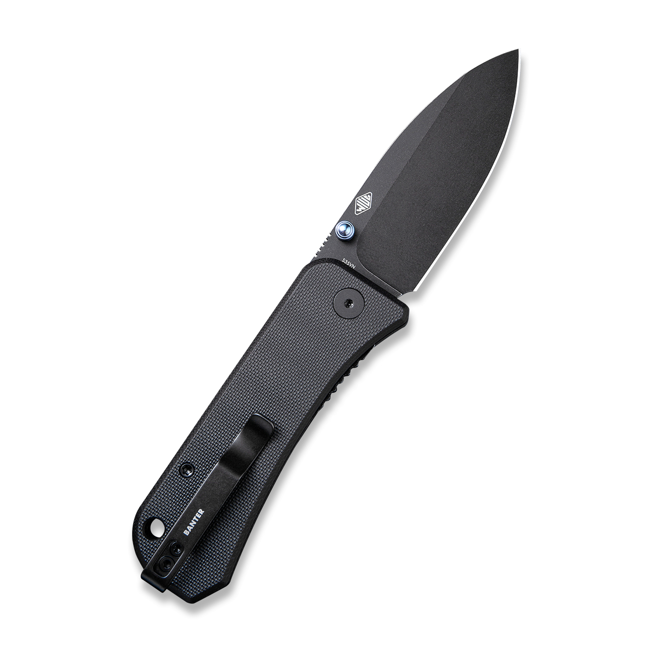 Джобен нож WE Knife Banter с G10 черна дръжка и CPM S35VN стомана Джобен нож WE Knife Banter с G10 черна дръжка и CPM S35VN стомана