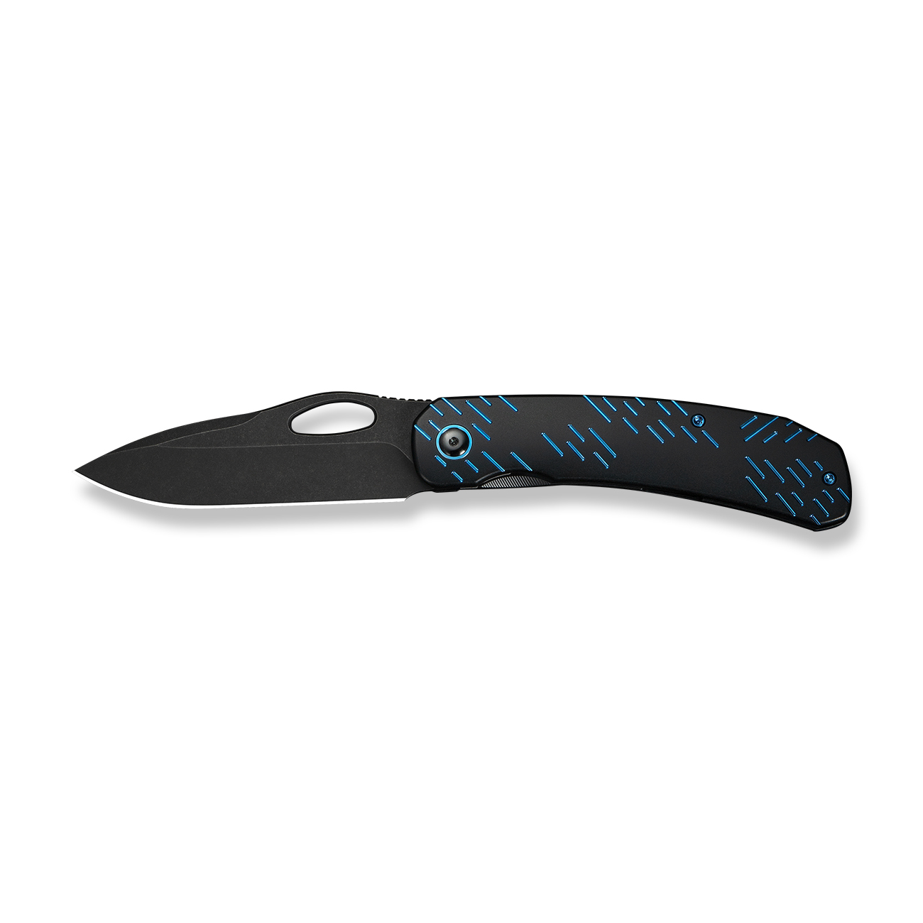 Джобен нож WE Knife Inmate с титаниева черно-синя дръжка и CPM 20CV стомана Джобен нож WE Knife Inmate с титаниева черно-синя дръжка и CPM 20CV стомана