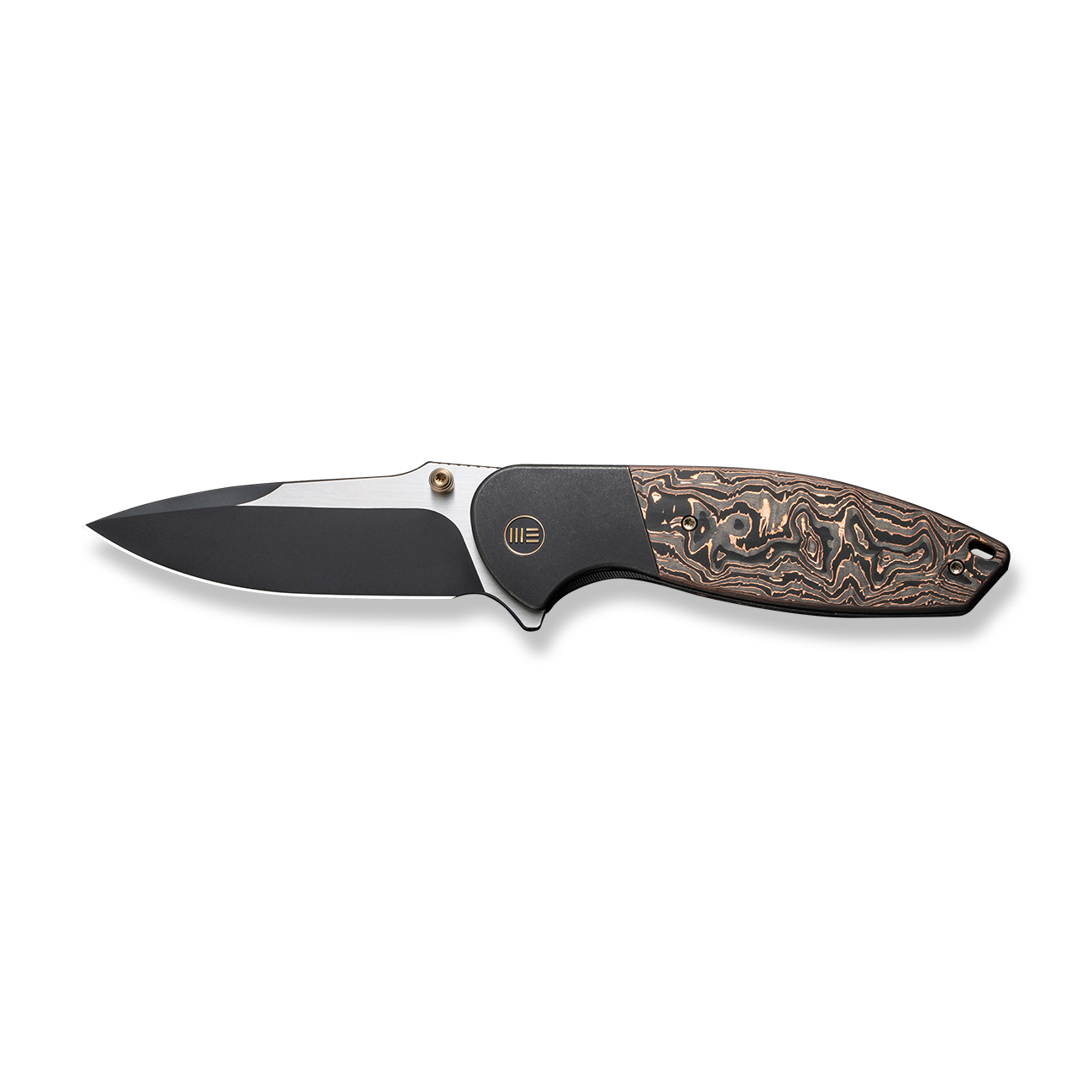 Джобен нож WE Knife Nitro OG с карбонова черно-медна дръжка и CPM 20CV стомана Джобен нож WE Knife Nitro OG с карбонова черно-медна дръжка и CPM 20CV стомана