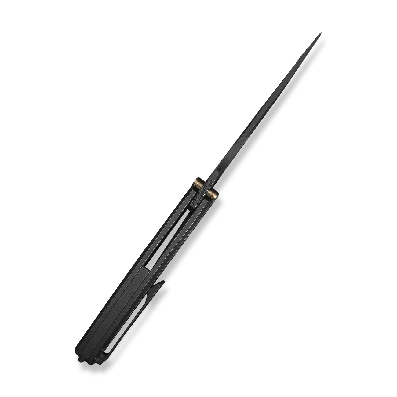 Джобен нож WE Knife Quinseris с карбонова дръжка в черни и медни тонове и Bohler M390 стомана Джобен нож WE Knife Quinseris с карбонова дръжка в черни и медни тонове и Bohler M390 стомана
