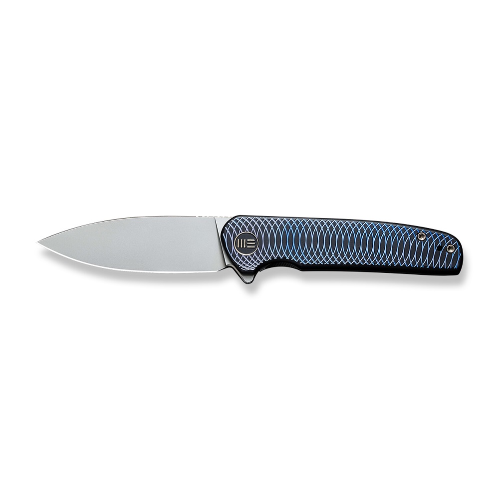 Джобен нож WE Knife Shakan с титаниева черно-синя дръжка и CPM 20CV стомана Джобен нож WE Knife Shakan с титаниева черно-синя дръжка и CPM 20CV стомана