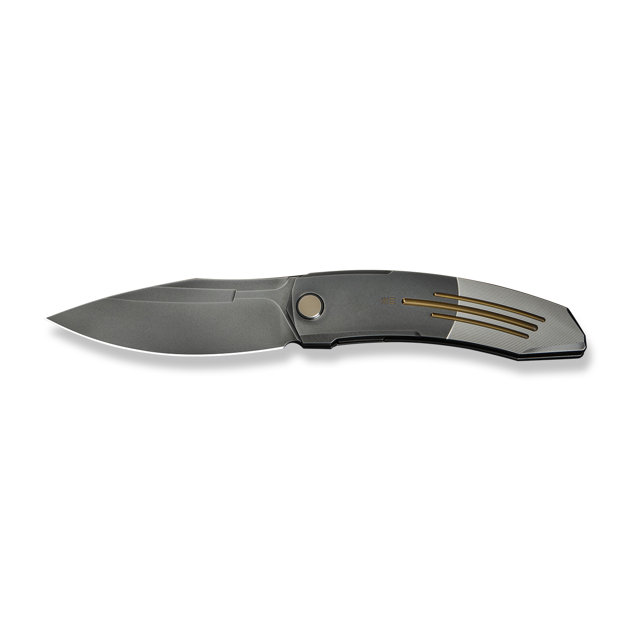 Джобен нож WE Knife Sine Wave с полирана сива титаниева дръжка и Bohler M390 стомана Джобен нож WE Knife Sine Wave с полирана сива титаниева дръжка и Bohler M390 стомана