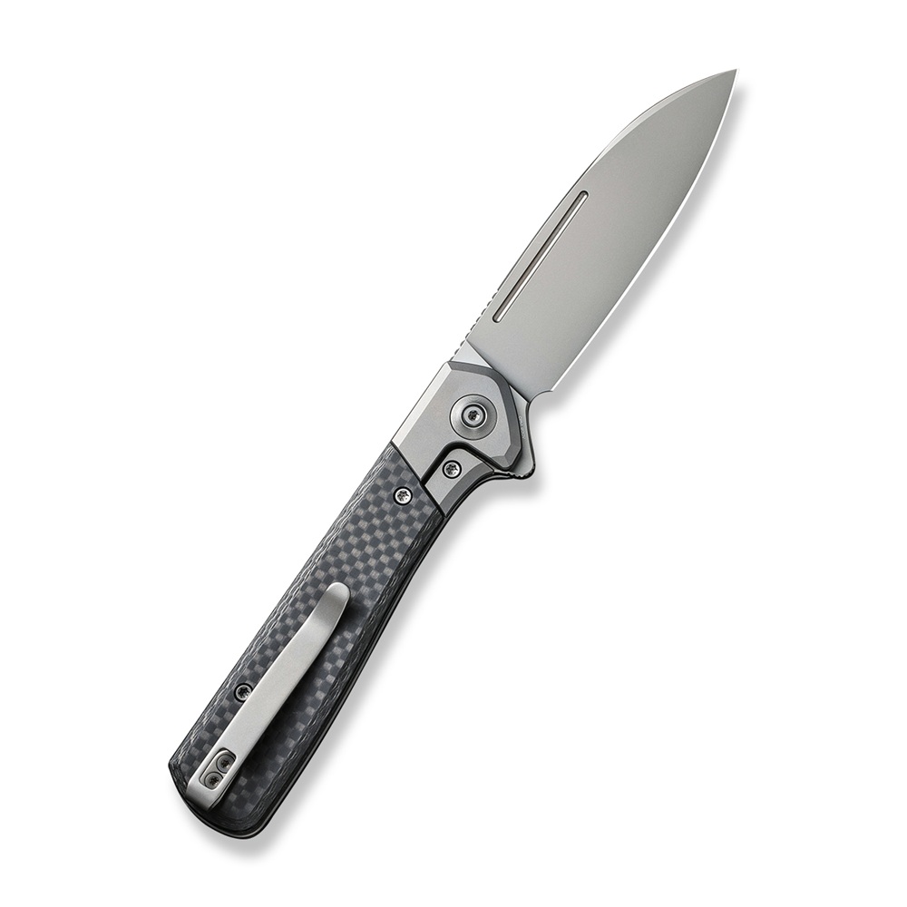 Джобен нож WE Knife Soothsayer с карбонова сиво-черна дръжка и CPM 20CV стомана Джобен нож WE Knife Soothsayer с карбонова сиво-черна дръжка и CPM 20CV стомана